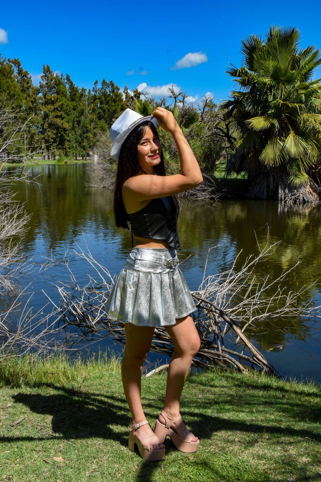 Sesión de Quince junto al lago